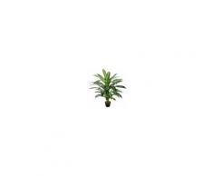 Outsunny Pianta Tropicale Decorativa Dracena Finta in Plastica con Vaso