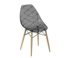 Sedia PRISMA, legno/policarbonato