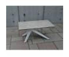 Tavolo Cm. 160x90 Allungabile In Vetro Ceramica Effetto Beton