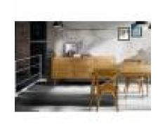 Madia Cm. 185x50 Con 2 Ante A Battente E 3 Cassetti In Massello Di Abete Spazzolato