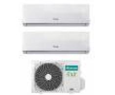 Caesaroo Condizionatore Inverter Hisense New Comfort Dual Split 9+9 9000+9000 BTU classe energetica R-32 A++ Bianco