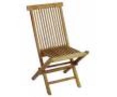 Caesaroo Sedia pieghevole Lia in legno teak Legno