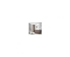 Caesaroo Mobile bagno sospeso 80 cm Nevada in legno Rovere eternity con lavabo in porcellana 80 cm - Con specchio e lampada LED