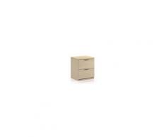 Caesaroo Comodino rovere chiaro 2 cassetti Rovere chiaro