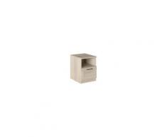 Caesaroo Comodino Rovere con cassetto e vano serie Helsinki Rovere chiaro
