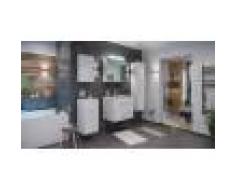 emotion Set di mobili da bagno Firenze 70 (5 parti/C) bianco lucido e armadio a specchio