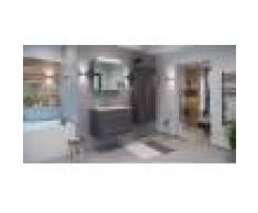 emotion Set di mobili da bagno Firenze 80 (4 parti/C) antracite e armadio a specchio
