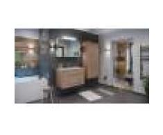 emotion Set di mobili da bagno Firenze 90 (4 parti/C) rovere chiaro e armadio a specchio