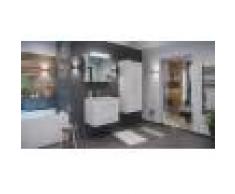 emotion Set di mobili da bagno Firenze 70 (4 parti)/C bianco lucido e armadio a specchio