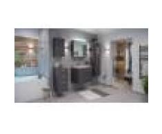 emotion Set di mobili da bagno Firenze 70 (5 parti/C) antracite e armadio a specchio