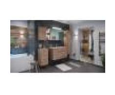 emotion Set di mobili da bagno Firenze 100 (5 parti/C) rovere chiaro e armadio specchio