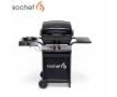 Sochef Barbecue A Gas Sochef Piu' Pepito Cottura A Gas Ed A Pietra Lavica Cod. G20724 Con Due Bruciatori