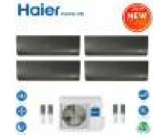 HAIER Climatizzatore Condizionatore Haier Quadri Split Inverter Flexis Black R-32 9000+9000+9000+18000 Con 4u85s2sr2fa Wi-Fi Incluso New 2021 - 9+9+9+18