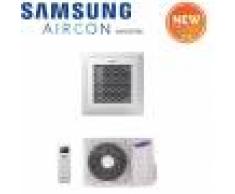 Samsung Climatizzatore Condizionatore Samsung Inverter Windfree Cassetta 4 Vie 36000 Btu Ac100nn4dkh Monofase Con Comando Wireless E Pannello Incluso - New