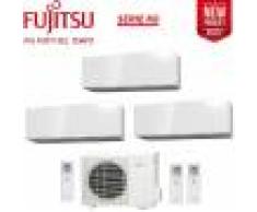 Fujitsu Climatizzatore Condizionatore Fujitsu Trial Split Parete Inverter Serie Kg 9000+9000+12000 Btu Con Aoyg24kbta3 9+9+12 - Nuovo Modello 2021
