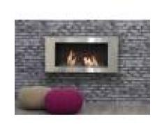 Stufa Camino A Bioetanolo A Parete Mod. Long Kw 3,5 Cm 110x16x54h Cod. 89753