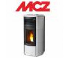Mcz Stufa A Pellet Mcz Club Air 10 Kw Bianca In Acciaio E Ceramica