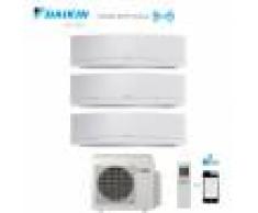 Daikin Climatizzatore Condizionatore Daikin Trial Split Inverter Emura White Wi-Fi 9+9+18 Con 3mxs68g