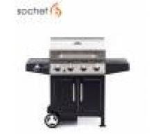 Sochef Barbecue A Gas Sochef Golosone 4 Cottura A Pietra Lavica O Australiano Cod. G43240 Con 4 Bruciatori