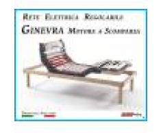 ErgoRelax Rete Elettrica Regolabile Ginevra con Motore a Scomparsa a Doghe di Legno da Cm. 90x190/195/200 Prodotto Italiano