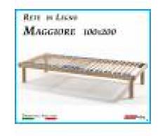 ErgoRelax Rete in Legno Maggiore con 26 Doghe di Faggio e Regolatori Rigidità 100x200