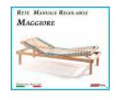 ErgoRelax Rete Manuale Regolabile Maggiore a Doghe di Legno da Cm. 90x190/195/200 Prodotto Italiano