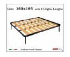 ErgoRelax Rete a 8 doghe larghe in faggio da Cm 165x195 cm. 100% Made in Italy