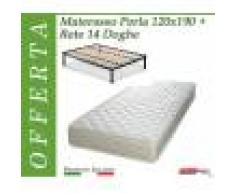 ErgoRelax Offerta Pack Tutto Compreso Materasso Perla da Cm. 120x190/195/200 + Rete Vienna 14 Doghe - Made in Italy