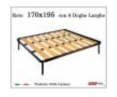 ErgoRelax Rete a 8 doghe larghe in faggio da Cm 170x195 cm. 100% Made in Italy