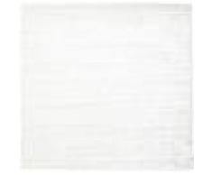 RugVista Tappeto Bamboo Silk Loom 300X300 Sala Da Pranzo Monocolore Quadrato Beige/Bianco/Creme Grandi