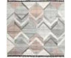 RugVista Tappeto Silvana 250X250 Sala Da Pranzo Tessuto A Mano Moderno Scacchi Quadrato Lana Grigio Chiaro Grandi