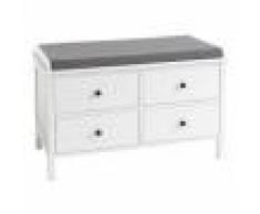 JYSK Panca TERPET 4 cassetti con cusc. bianco