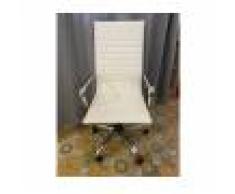 Poltrona Ufficio Evolution Easy Bianca Ecopelle