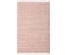 RugVista Tappeto Boho 200X300 Soggiorno Monocolore Beige/Rosa Chiaro