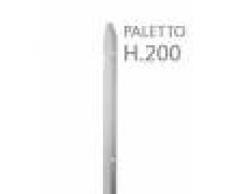 NextradeItalia 10pz Paletto A T Altezza 200 Cm Sezione Mm 30x30x3 Zincato Palo Colore Zinco Da Giardino Recinzione In Ferro