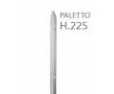 NextradeItalia 10pz Paletto A T Altezza 225 Cm Sezione Mm 30x30x3 Zincato Palo Colore Zinco Da Giardino Recinzione In Ferro