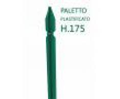 NextradeItalia 10pz Paletto A T Altezza 175 Cm Sezione Mm 30x30x3 Plastificato Palo Verde Da Giardino Recinzione In Ferro