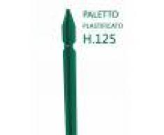 NextradeItalia Paletto A T Altezza 125 Cm Sezione Mm 30x30x3 Plastificato Palo Verde Da Giardino Recinzione In Ferro