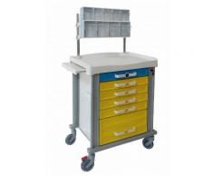 Carrello gamma 620 - cassettiera verticale - 6 cassetti 620x600x1010 h (5x88h 1x264h)