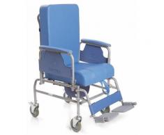 Sedia comoda in acciaio verniciato serie komoda ruote 12,5 cm -