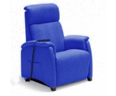 Poltrona elevabile asia ii - 2 motori con kit ruote - colore blu