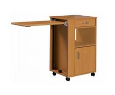 Comodino in legno con vassoio estraibile per codici 27672/3