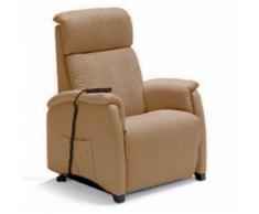 Poltrona elevabile asia ii - 1 motore con kit ruote - colore beige