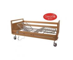Letto degenza a 3 snodi con rete in acciaio, elettrico ad altezza fissa - serie geranio