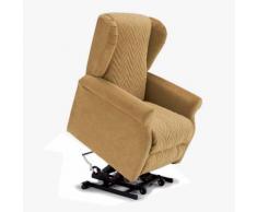 Poltrona elevabile berge' 2 motori con kit ruote - colore beige