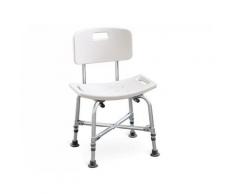 Sedia da bagno rinforzata - con schienale - portata 150 kg