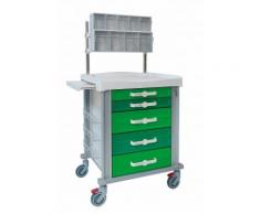 Carrello gamma 620 - cassettiera verticale - 5 cassetti 620x600x1010 h (2x88h 3x176 h)