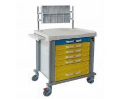 Carrello gamma 770 - cassettiera verticale - 6 cassetti 770x600x1010 h (5x88h 1x264h)