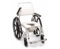 Sedia per wc e doccia ad autospinta - imbottitura in pvc