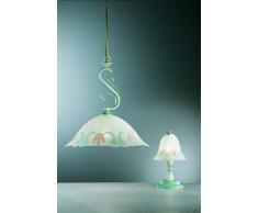 lampada tavolo vetro decorato